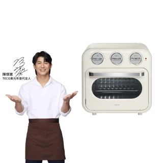【陳傑憲代言TECO東元】烤小白-16L氣炸烤箱 YB1603CB(奶油白)
