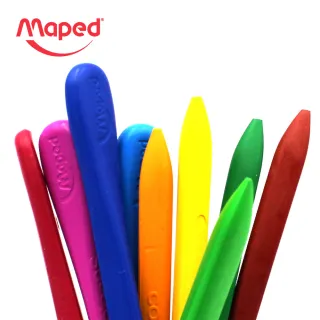 【法國Maped】不沾手三角蠟筆12色