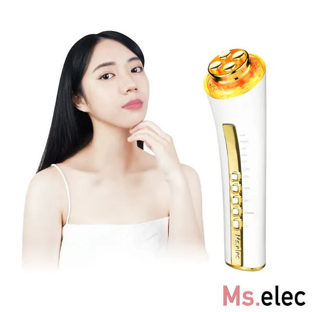 【Ms.elec 米嬉樂】『24K金升級版』逆齡緊緻煥膚儀 SV-002(緊實塑顏/抗老撫紋/動態舒緩波/導入儀)
