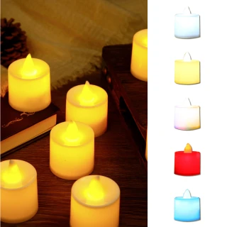 【FUN HOUSE】LED電子蠟燭燈-10入組(電子蠟燭燈 求婚蠟燭 生日派對 無煙蠟燭 排字蠟燭 小夜燈 仿真蠟燭)