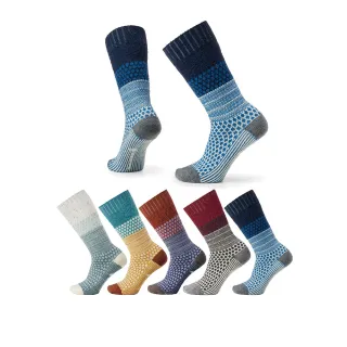 【SmartWool官方直營】爆米花印花中長襪-纜繩紋 多色任選(美麗諾羊毛襪 日著襪 保暖襪 除臭襪)