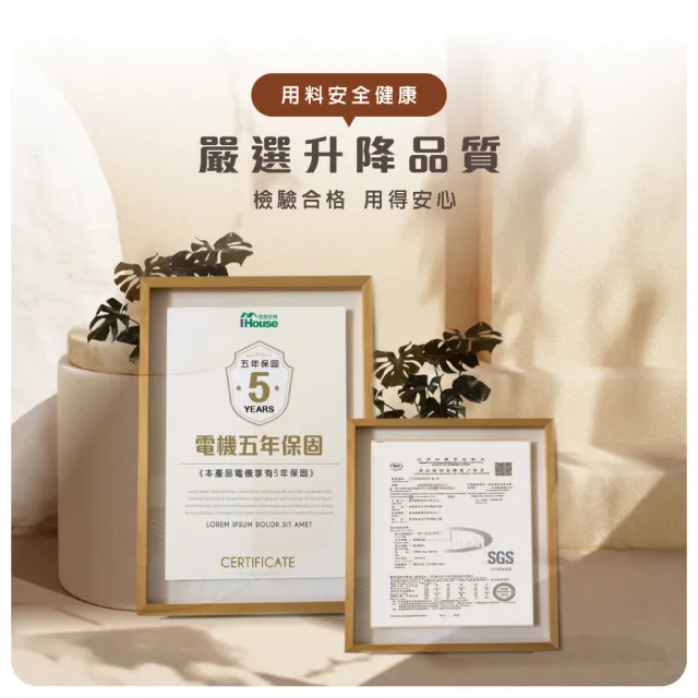 【IHouse】台灣製 120cm工學電動升降桌/兒童書桌/辦公桌/書桌/站立桌/電腦桌/成長桌
