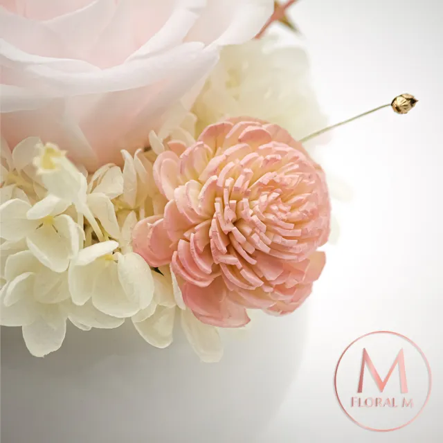 【Floral M】阿爾貝拉永生花禮(擴香花/香氛花/永生花/花禮/香水精油/居家香氛/桌上裝飾/送禮)
