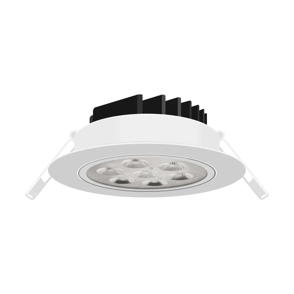 【金亮LED】6入 全光譜款 7W 開孔9.5cm 投射崁燈(白光 自然光 黃光)