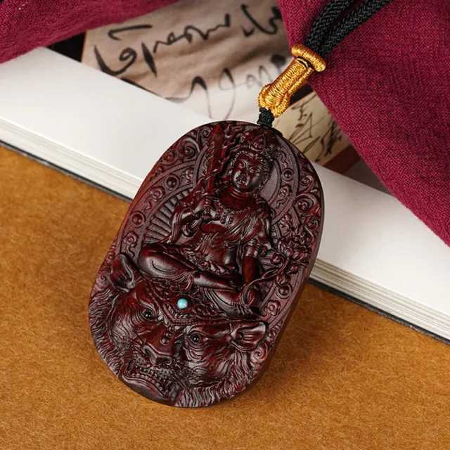 【MoonDy】飾品 佛牌項鍊 項鍊 紫檀木 十二生肖 吊墜 本命年 天然紫檀 掛墜 保平安 招財納福 木雕