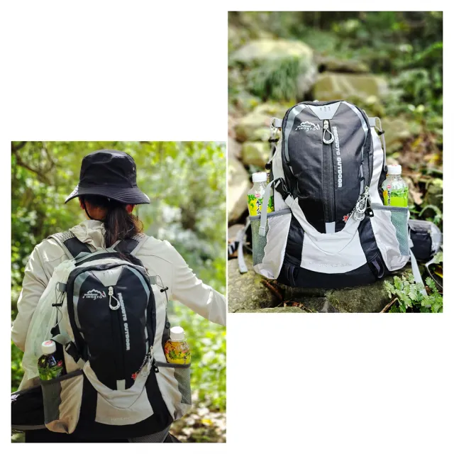 【May Shop】雙11 兩入 登山戶外包 防水包 旅遊包25L騎行雙肩包(兩入一組 情侶款)