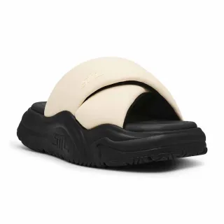 【steve madden】交叉寬帶厚底拖鞋 SPINNER(米色)