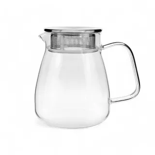【美味好伙伴】不鏽鋼濾網壺蓋 耐熱玻璃壺 460ml(茶壺 泡茶壺 茶具)