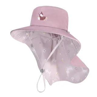 【Brille Brille】UPF50+物理防曬 鬆緊版尾巴可收放型 兒童防曬帽(頸部防護- 2款)