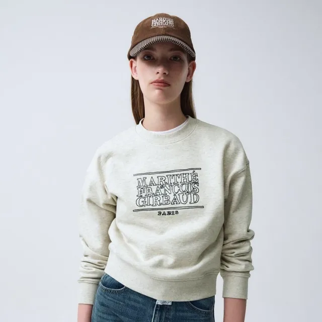 【MARITHE FRANCOIS GIRBAUD】官方旗艦 女版 塗鴉經典LOGO短版大學TEE MFG(多款任選)