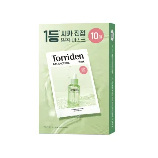 【Torriden桃瑞丹】官方直營 積雪草舒緩急救面膜 10入(5D複合積雪草 清爽保濕 舒緩肌膚)