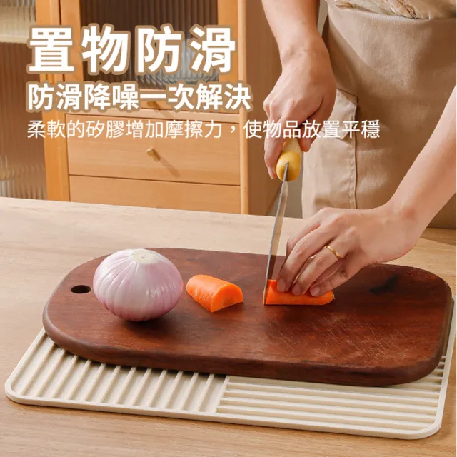 【zozo】家用瀝水隔熱墊40*30cm(瀝水墊/碗盤瀝水墊/防燙隔熱墊/防滑桌墊)