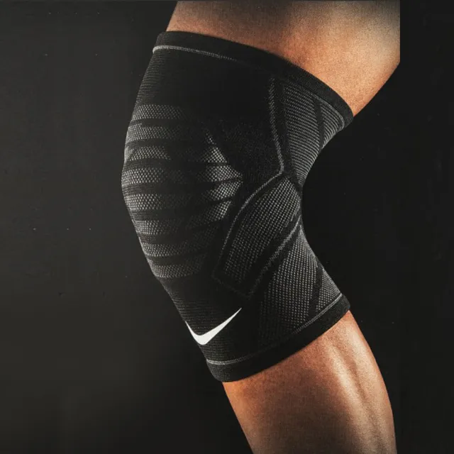 【NIKE 耐吉】PRO Dri-FIT運動護膝 無縫針織 彈性透氣 韌帶拉傷 膝蓋退化 籃球棒球羽球排球(N1000669031SL)