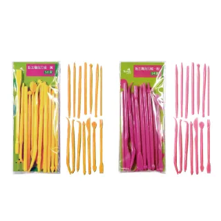 【中華筆莊】黏土雕刻刀組 14支入  黃 粉