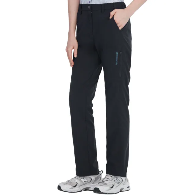 【Jack wolfskin 飛狼】女 機能多口袋休閒長褲 登山褲(丈青)