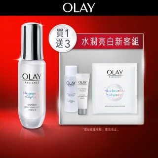 【OLAY 歐蕾】新客超值組★小白瓶精華+精華水3步水潤亮白組(美白精華30ml+6ml+化妝水50ml+面膜x1片)