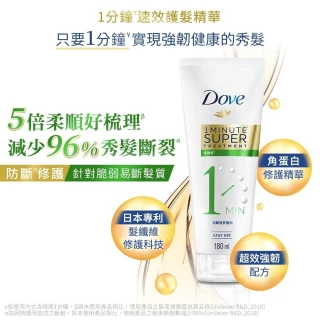 【Dove 多芬】一分鐘護髮精華180mlx6入(深層修護/輕潤保濕/防斷修護)