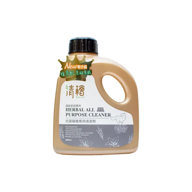 【Hinoki Life 清檜】驅離萬用清潔劑600ml(貓咪家庭專用)