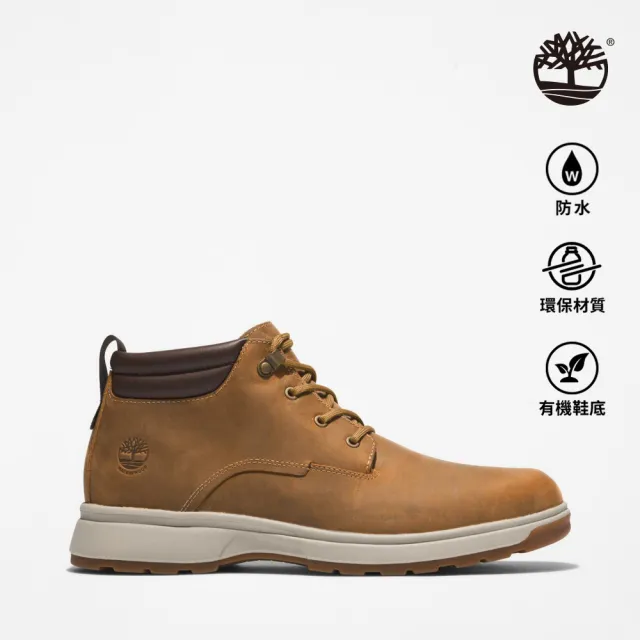 【Timberland 官方旗艦】男款小麥色防水中筒靴(A5SAM231)