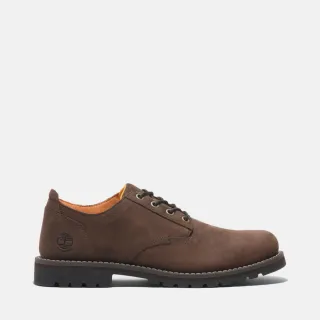 【Timberland 官方旗艦】男款深棕色皮革防水休閒鞋(A699PW07)