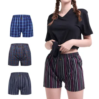 【SunFlower 三花】3件組5片式平口褲.四角褲.內褲(隨機出貨/純棉四角內褲/女家居服)