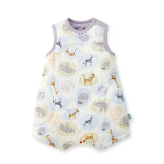 【mamaway 媽媽餵】抗菌防踢被-動物泡泡 釦子款 薄款0-24M(嬰幼兒防踢背心)