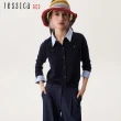 【Jessica Red】英倫學院風襯衫領羊毛針織衫R52401（藏藍）