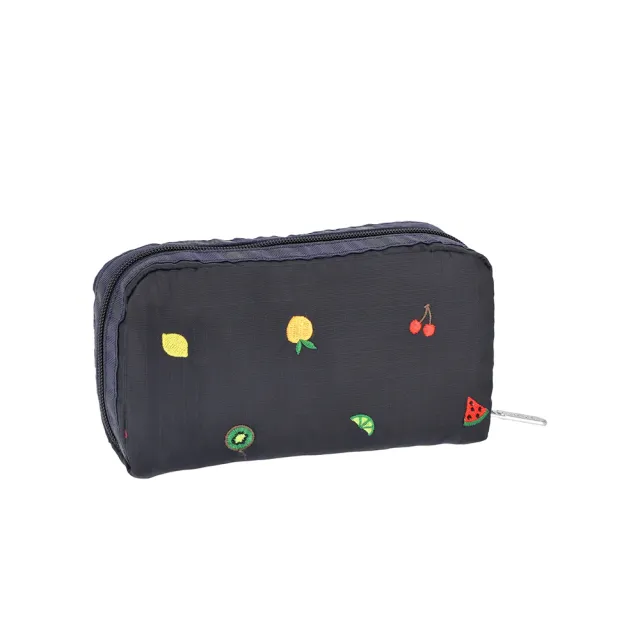 【Lesportsac】Rectangular Cosmetic 長形化妝包 收納包 送禮 禮物 推薦 女包(鮮果彩繡)