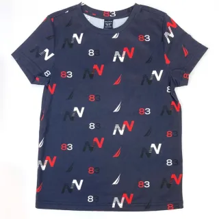 【NAUTICA KIDS】男童深藍N LOGO海灘上衣 8-14歲(Nautica kids T恤)