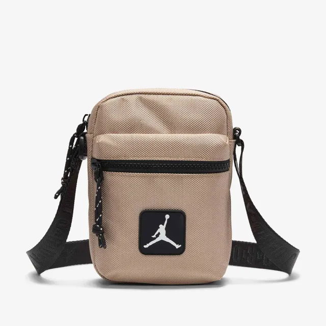 【NIKE 耐吉】Jordan喬丹 棕金色潮流休閒斜跨小腰包 可調背帶側背單肩隨行包(JD2433078AD002)