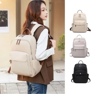 【MoodRiver】大款 氣質通勤 後背包 優雅 筆電背包 旅行背包 女包 書包 電腦包 背包(防潑水 加 