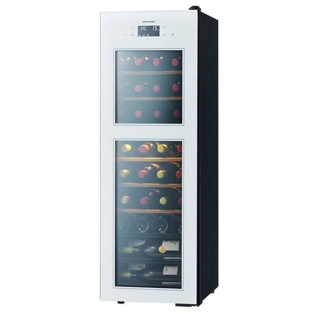 【SAKURA WORKS】Sakura Works  SA38 0℃ 雙溫酒櫃-白色(日本銷售冠軍 分層分溫 0度-22度)