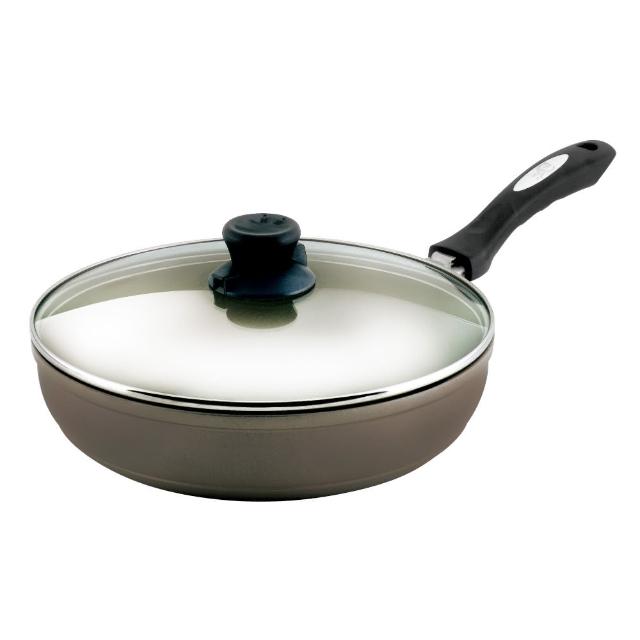 【日本Peacetar 必仕達】澳洲原礦手工鑄造輕食三代深不沾鍋/平底鍋28cm