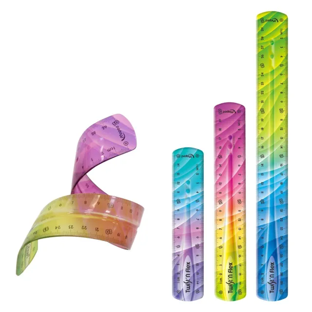 【Maped】炫彩軟尺30cm(塑膠尺 直尺 可彎曲)