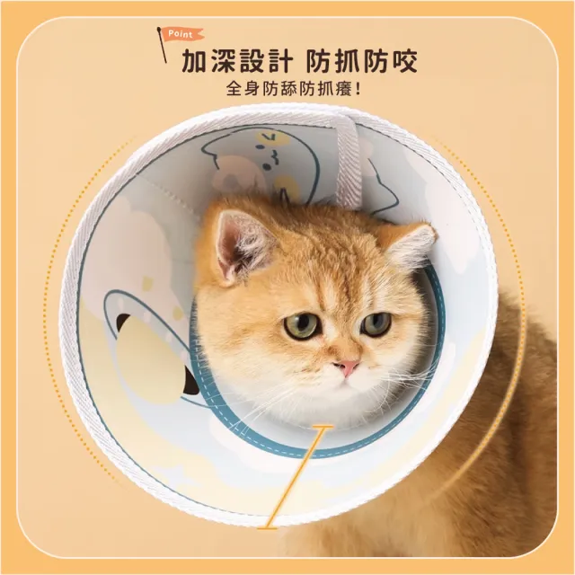 【chachacha】防水 伊莉莎白圈 2款(防舔咬頭套)