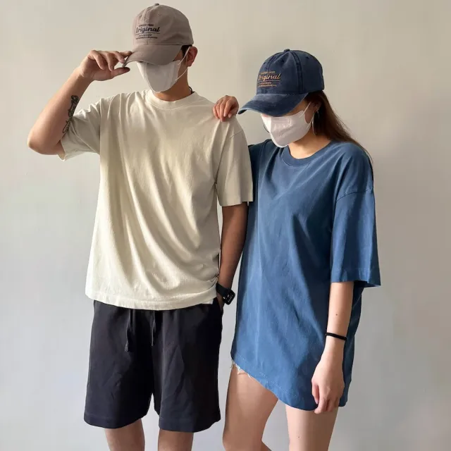 【AMERO】男女裝 水洗素面短袖T恤(男裝 女裝 水洗 素面 短袖T恤 情侶裝)