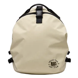 【Onitsuka Tiger】鬼塚虎 官方旗艦店 黑色老虎刺繡米色後背包小(3183B198-250)
