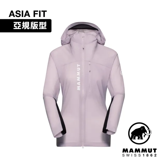 【Mammut 長毛象官方直營】Aenergy WB Hooded Jacket AF 極輕防風透氣越野外套 紫風輪 女款 #1012-00770