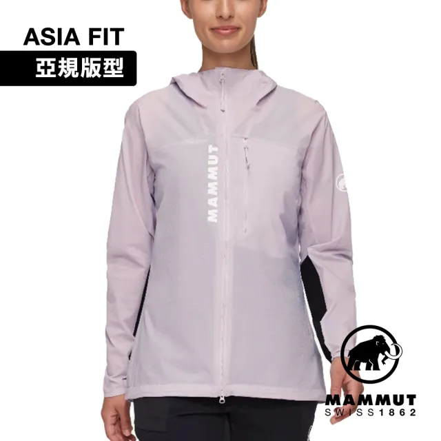 【Mammut 長毛象官方直營】Aenergy WB Hooded Jacket AF 極輕防風透氣越野外套 紫風輪 女款 #1012-00770