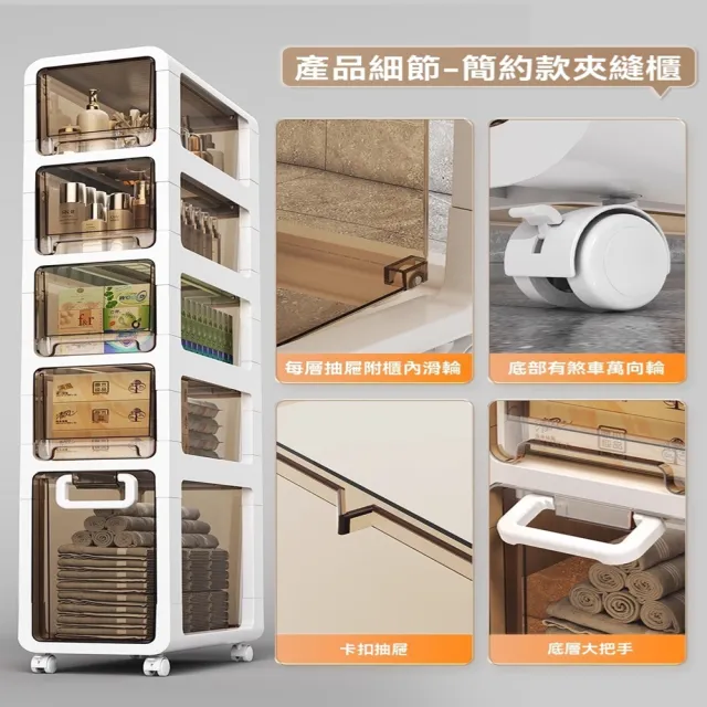 【星優】浴室置物架 洗手間馬桶側邊 夾縫落地架子 預售12工作天(夾縫櫃 長42.5*寬20*高61.5)
