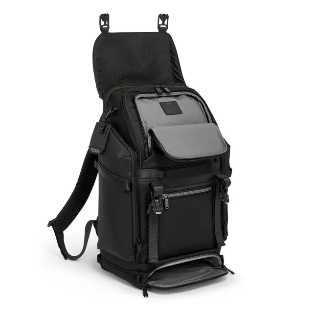 【TUMI】Alpha Bravo Expedition 彈道尼龍大容量筆電掀蓋背包 - 黑色(TUMI 官方旗艦店)