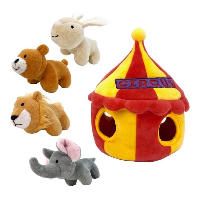【V-PET環保無毒狗狗玩偶】馬戲團系列 耐咬耐磨玩具(狗狗玩具)