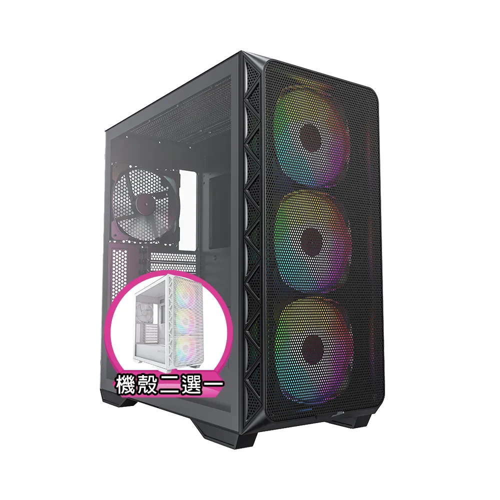 【華碩平台】R7八核GeForce RTX 5070 TI{褐鷹鴞L8CD}水冷電競電腦(R7-7800X3D/X870/64G D5/2TB/WIFI)