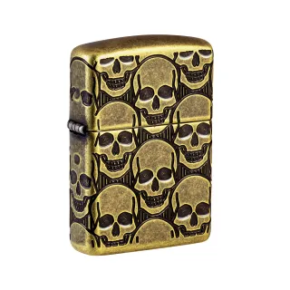 【Zippo】微笑骷髏-加厚版防風打火機(美國防風打火機)