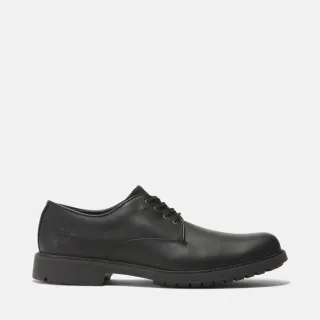 【Timberland】男款黑色防水皮革休閒鞋(5549R001)