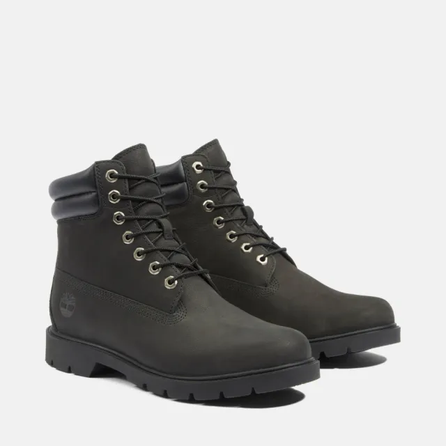 【Timberland】男款黑色休閒六吋靴(A27X6015)