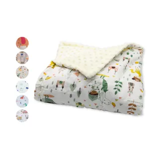 【OhBabyLying】秋冬夾棉純棉加絨款荳荳毯(寢具/嬰兒蓋被/推車蓋毯/小被被/空調毯/安撫毯)