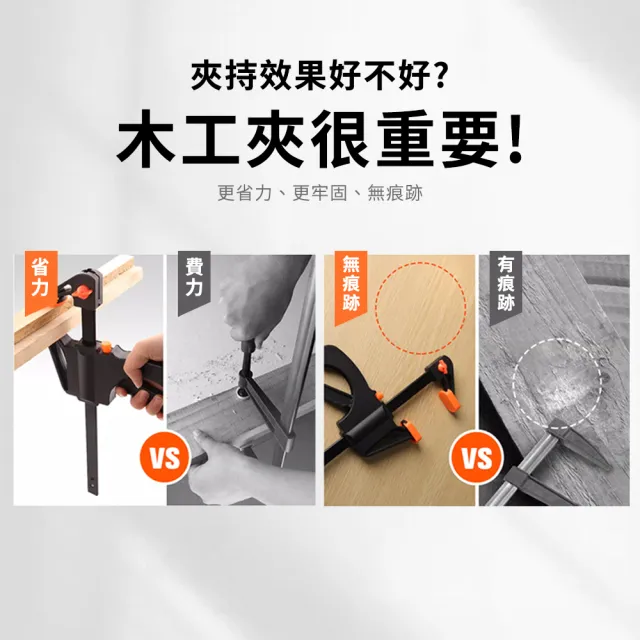【MASTER】槍型快速夾 18吋固定夾具 拼板夾 萬用夾 木工夾具 雙向固定夾  618-CF18(裝潢家具 輕巧型)