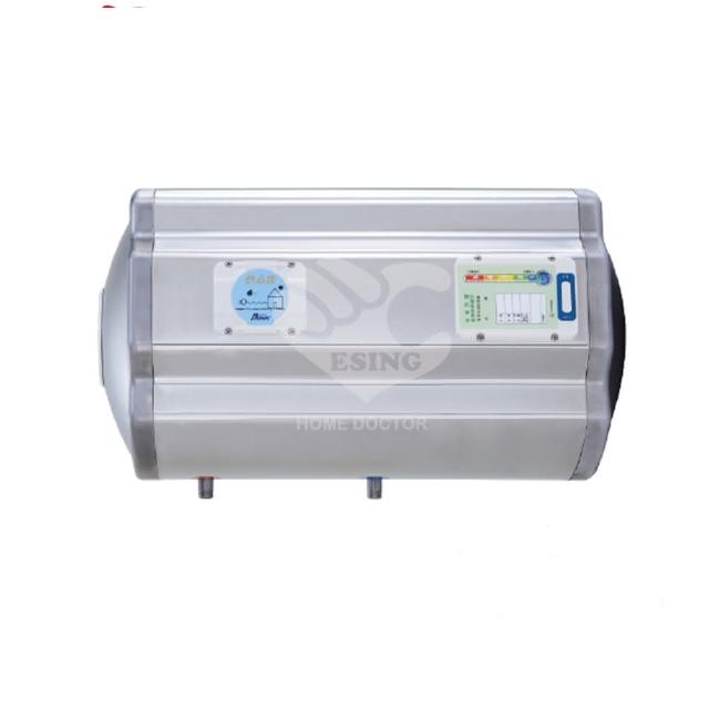 怡心牌 ES-2619TH 電熱水器，臺灣產地，電能式排氣，機械控溫設計，電熱管加熱方式。尺寸深48cm x 寬105cm x 高47cm，電壓220V，能源效率第二級，BSMI許可字號R53182，提供1年保固，適閤家庭使用，高效安全熱水供應。