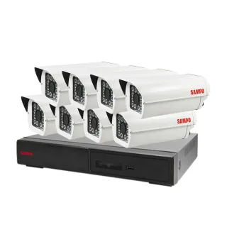 【SAMPO 聲寶】昌運監視器 監視器組合 8路8鏡 DR-TWEX3-8錄影主機 VK-TW2C98H 2百萬畫素紅外線攝影機